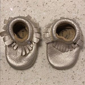 Freshly picked gold booties